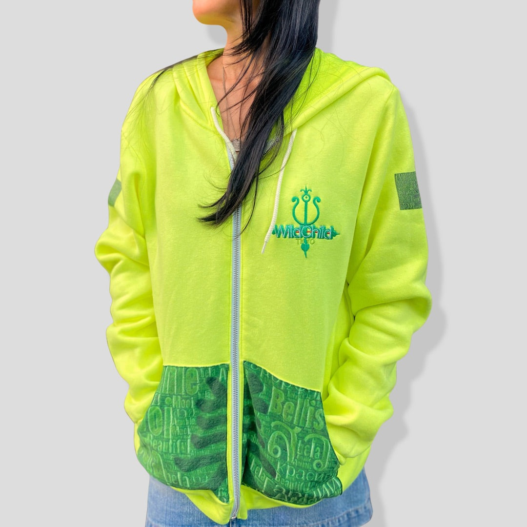 The Softie™️ with Emerald Biutiful World print  (In Club Yellow) Men/Women