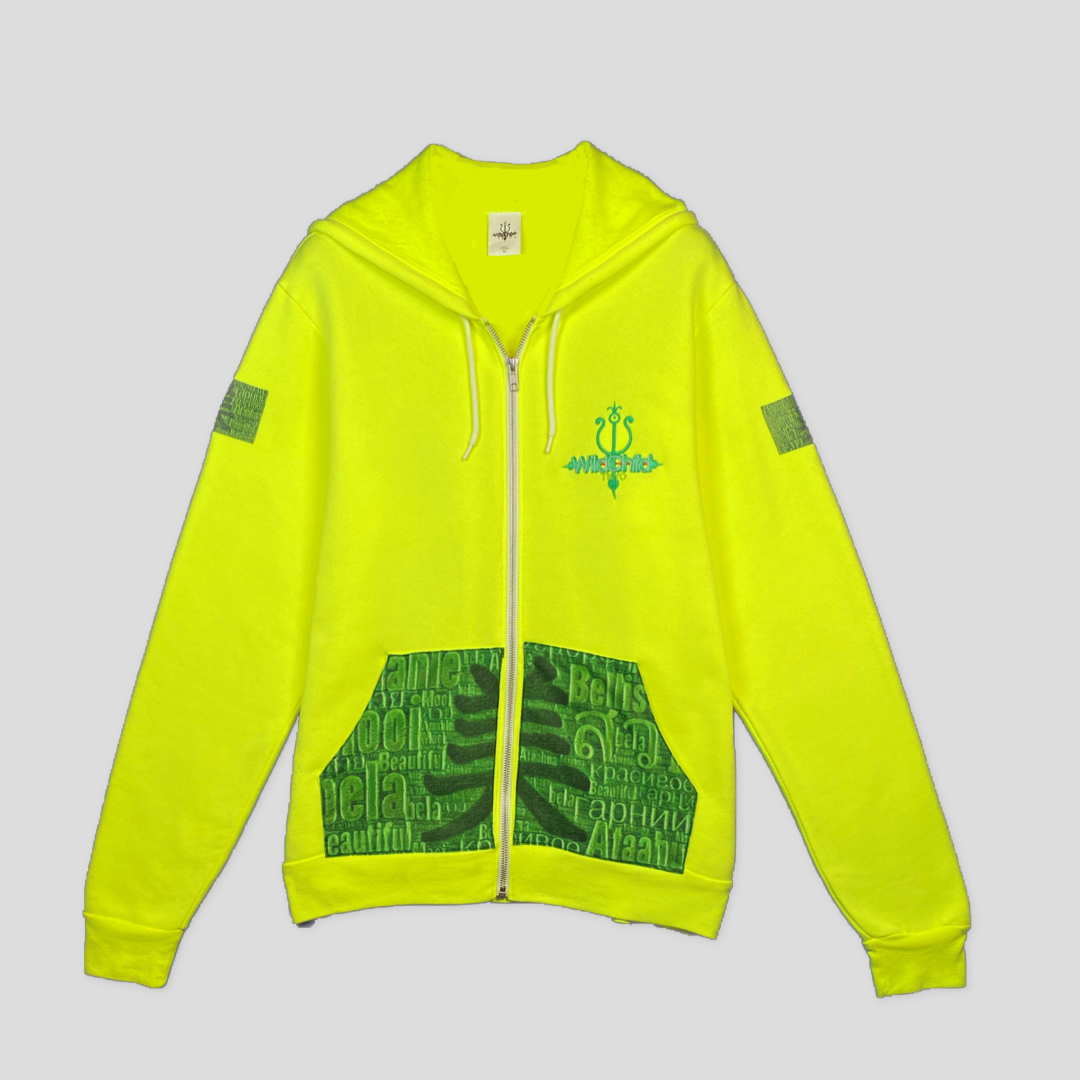 The Softie™️ with Emerald Biutiful World print  (In Club Yellow) Men/Women